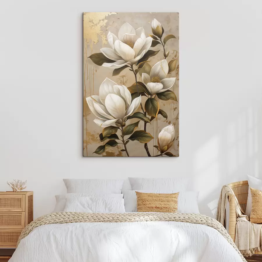  Schilderijen grote magnolia bloemen s40236