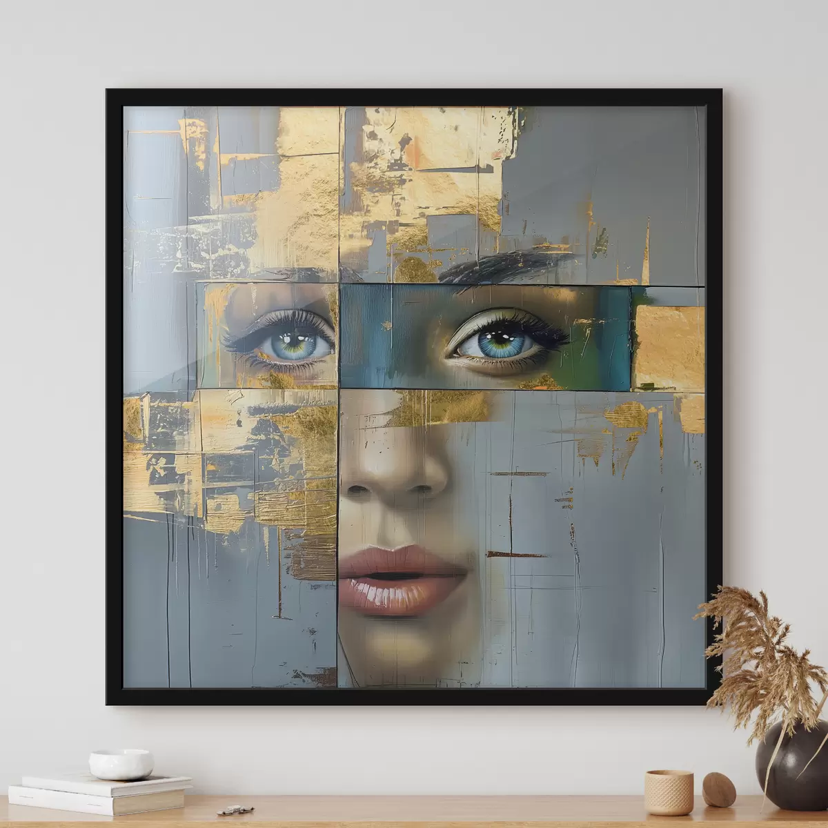 Affiche portrait abstrait moderne f40240