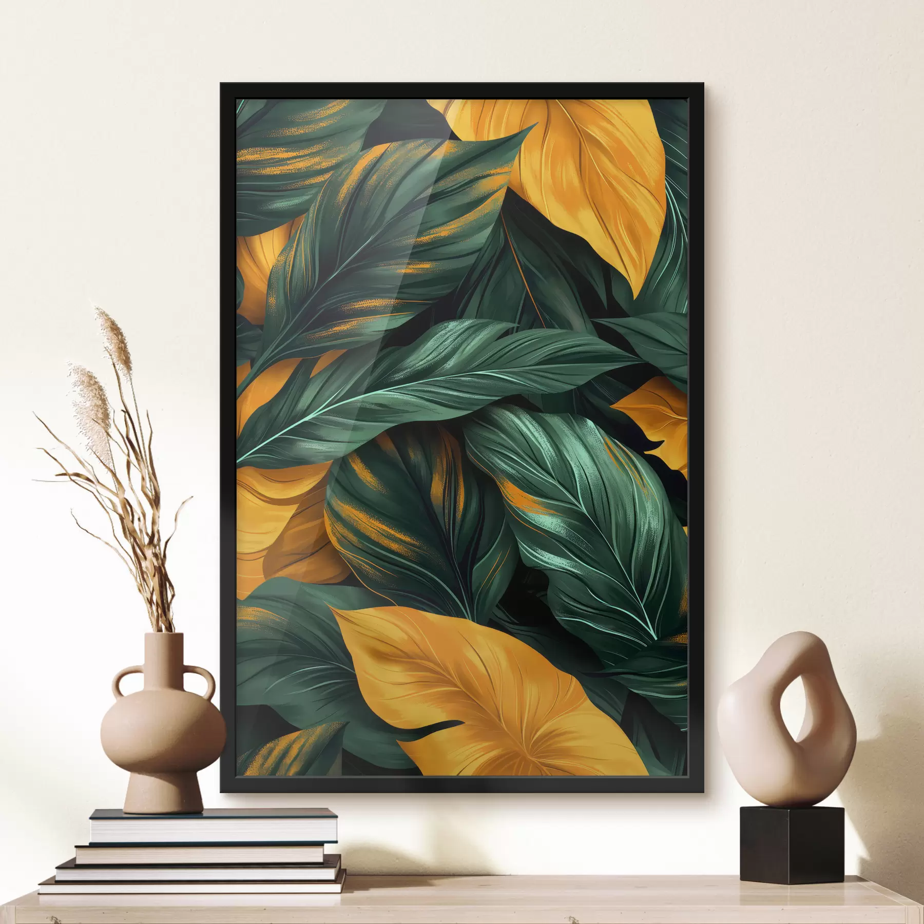  Peintures grandes feuilles f40241