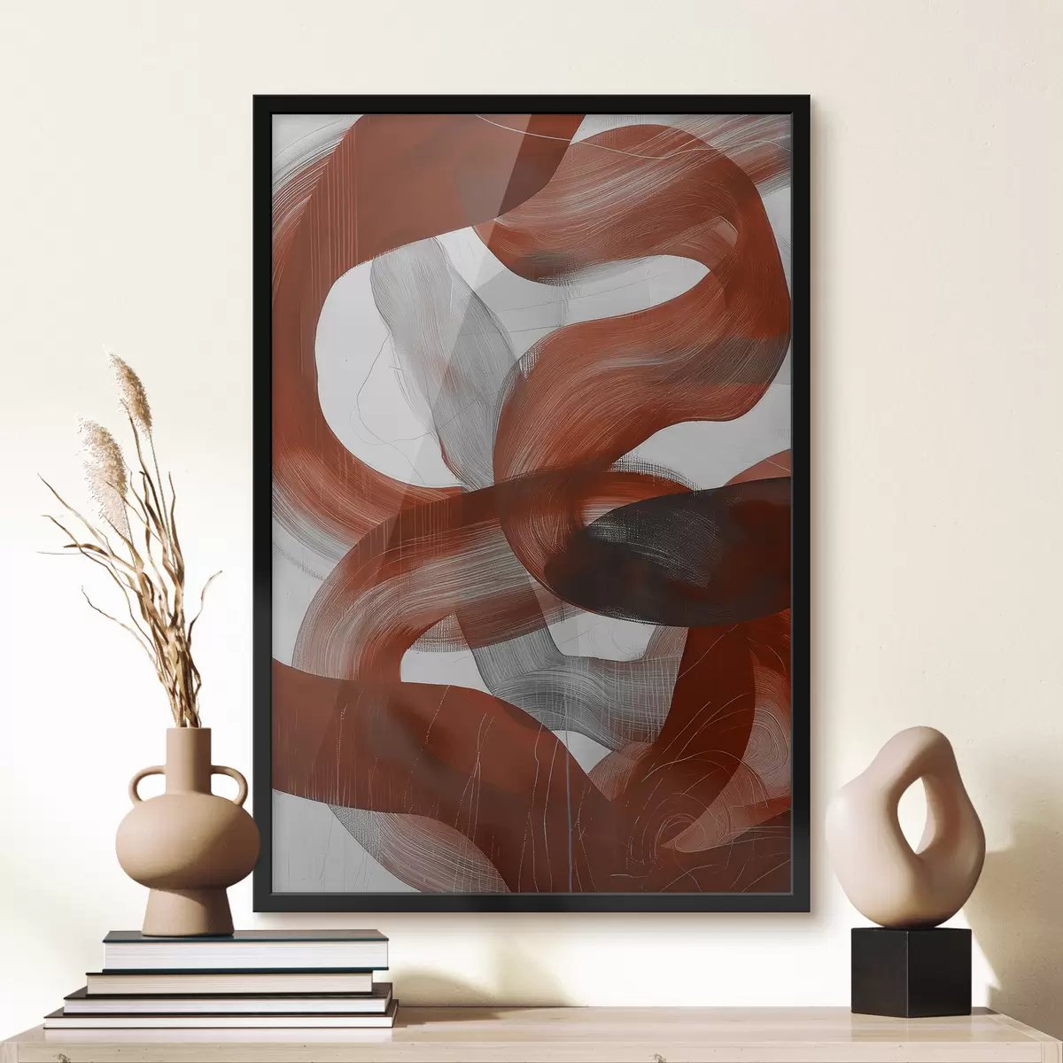 Poster gekrast verf abstractie f40247