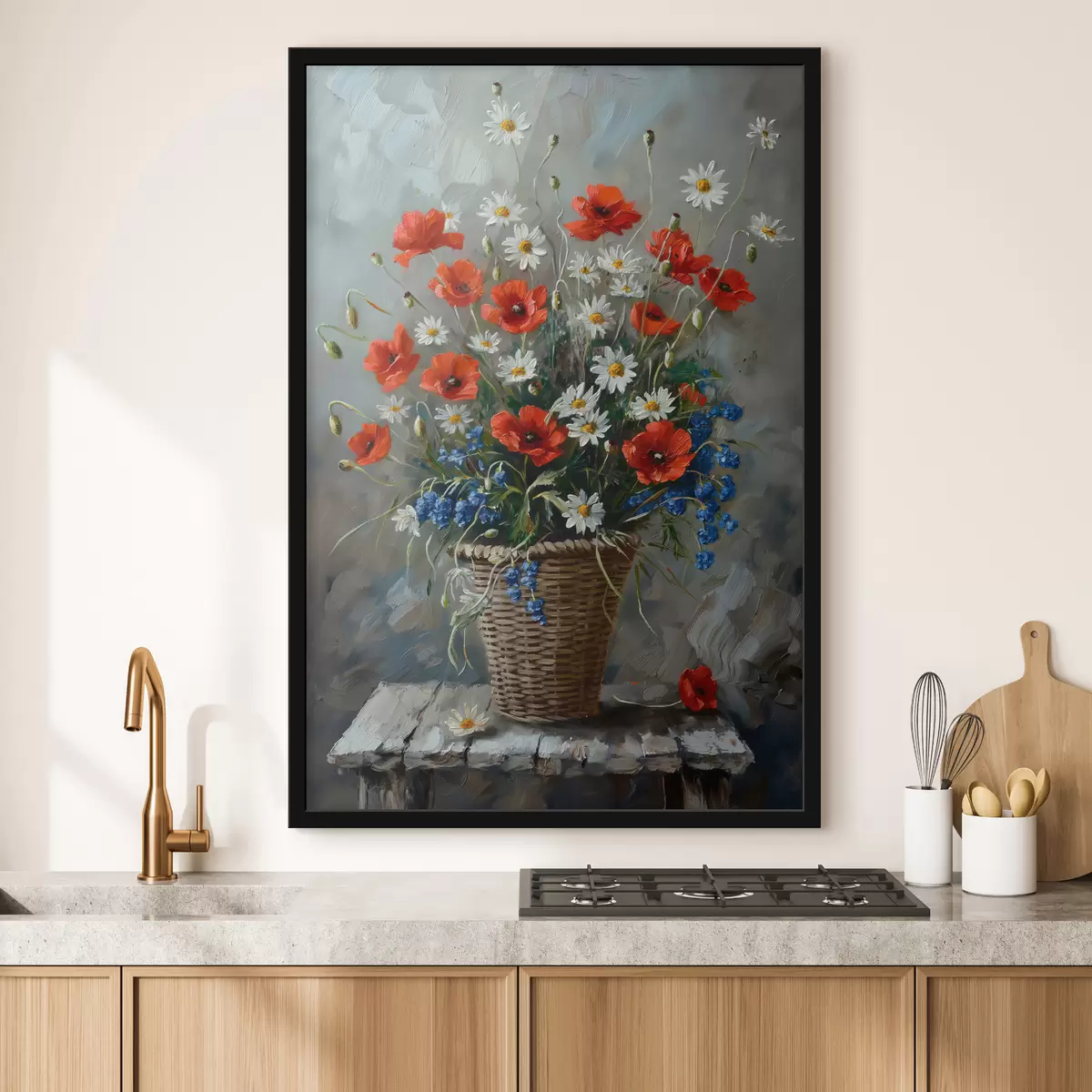 Affiche les fleurs sauvages sont dessinées f40259