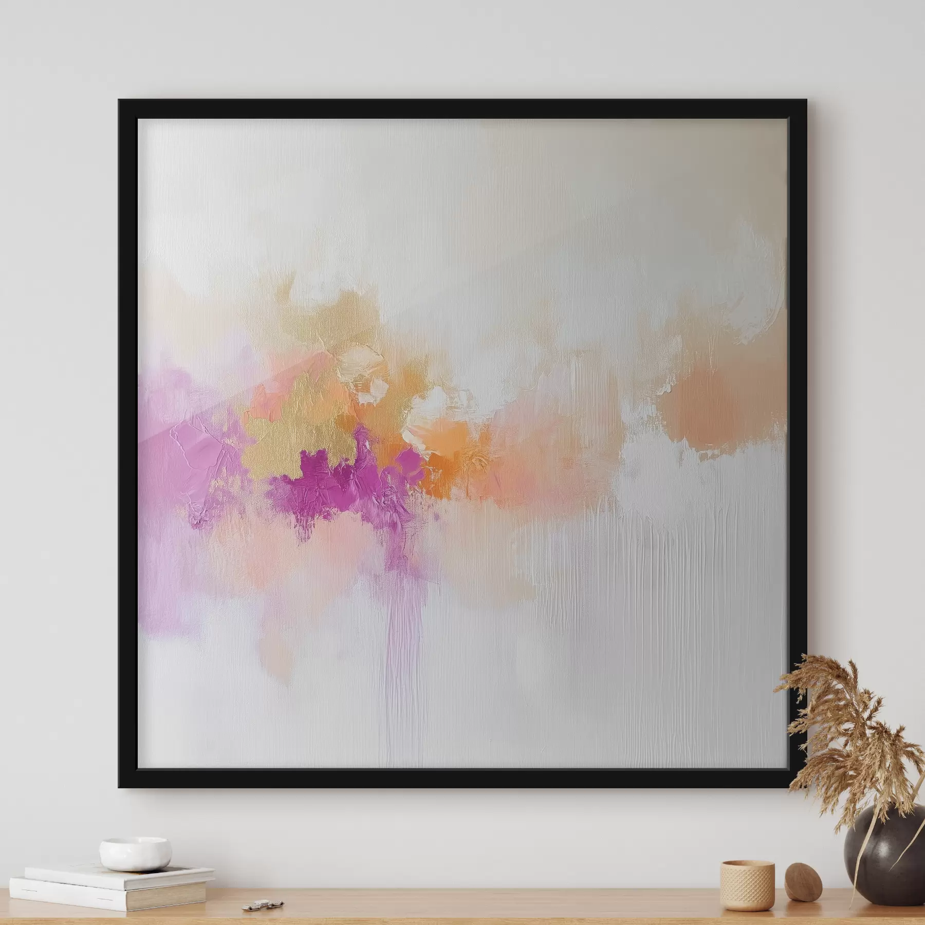 Fotobehang Abstracte tekening met verfstreken f40278