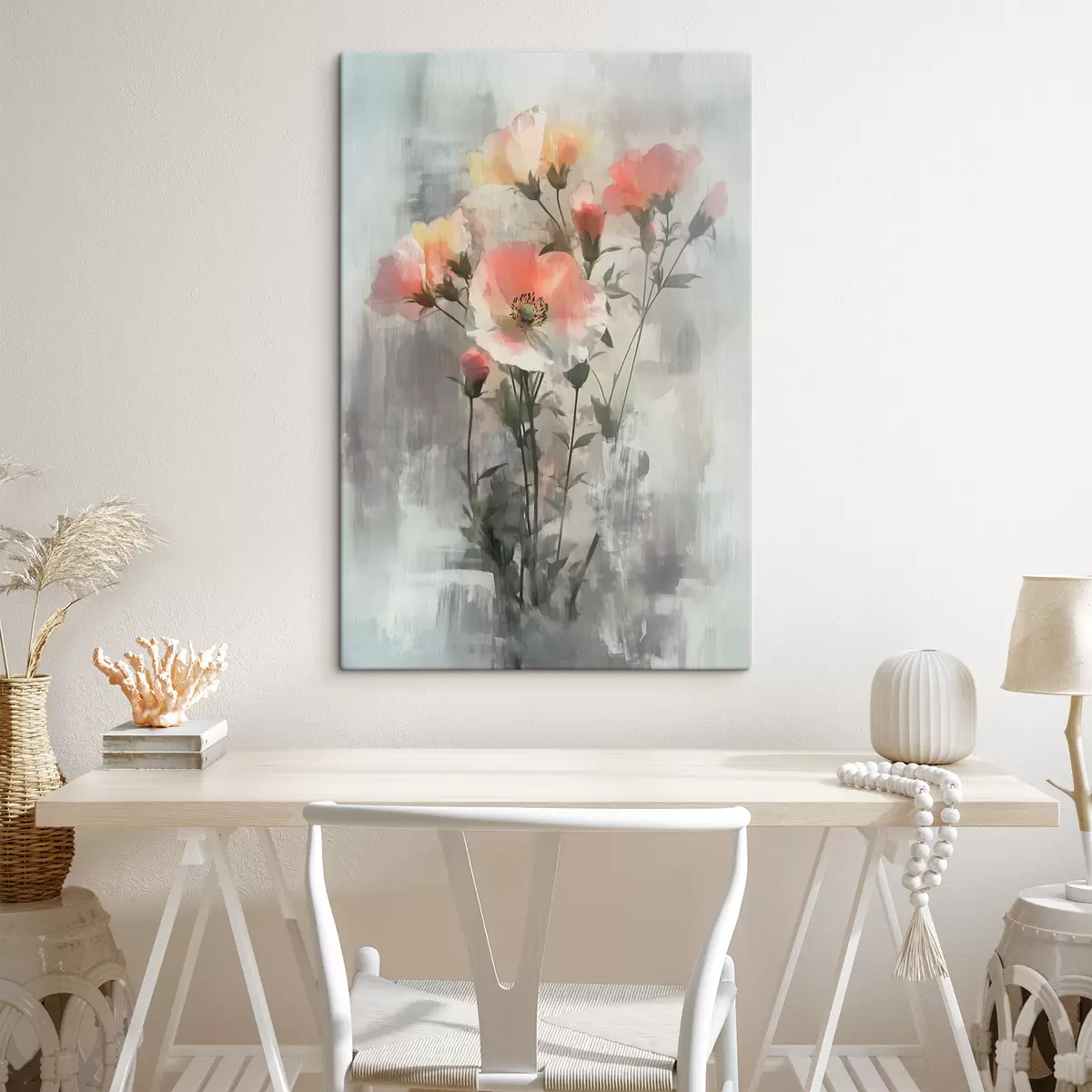  Schilderijen Abstracte bloemen s40286