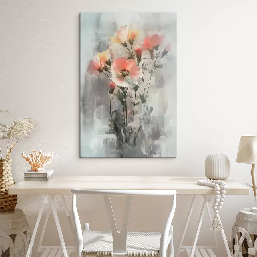  Schilderijen Abstracte bloemen s40286