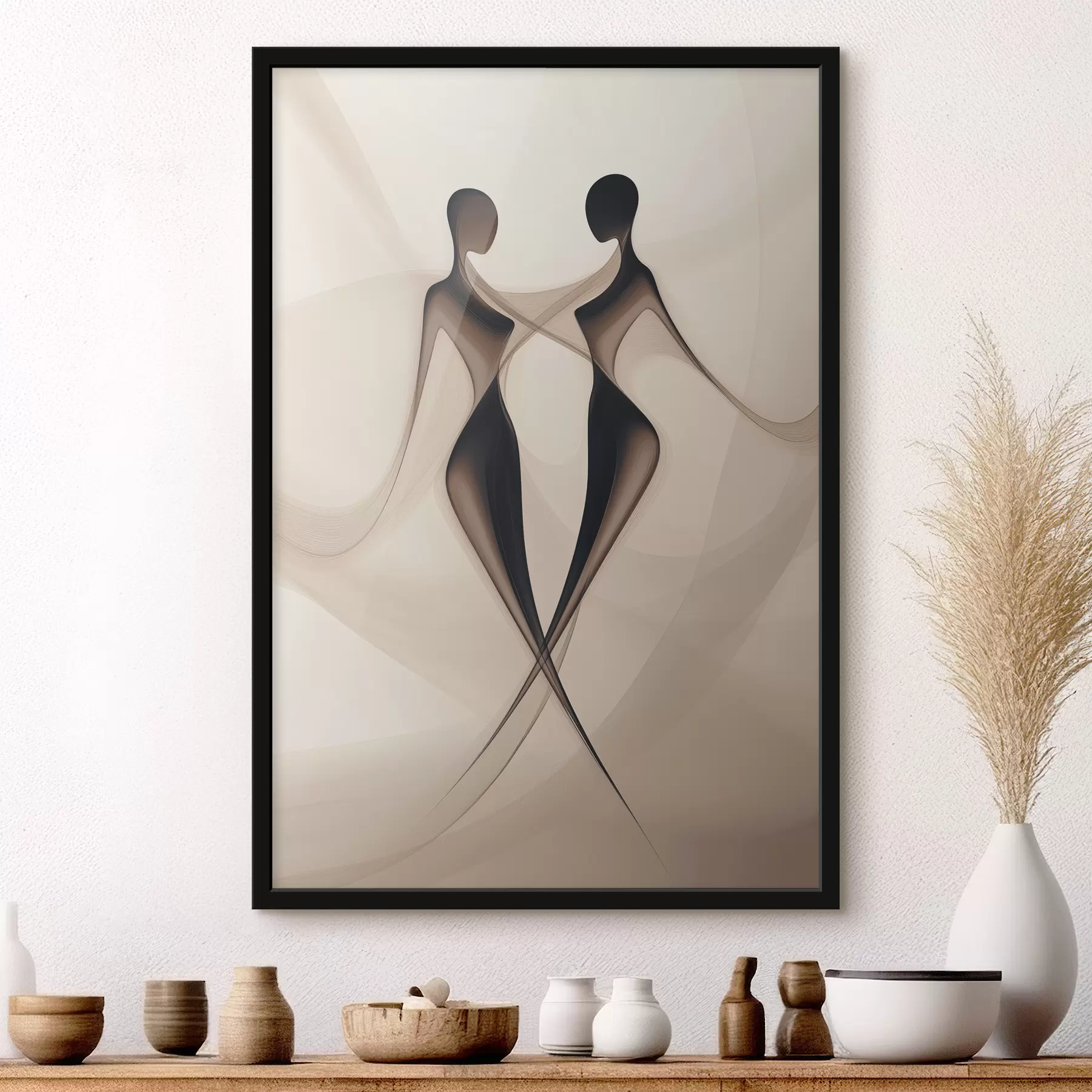  Peintures Silhouettes abstraites f40279