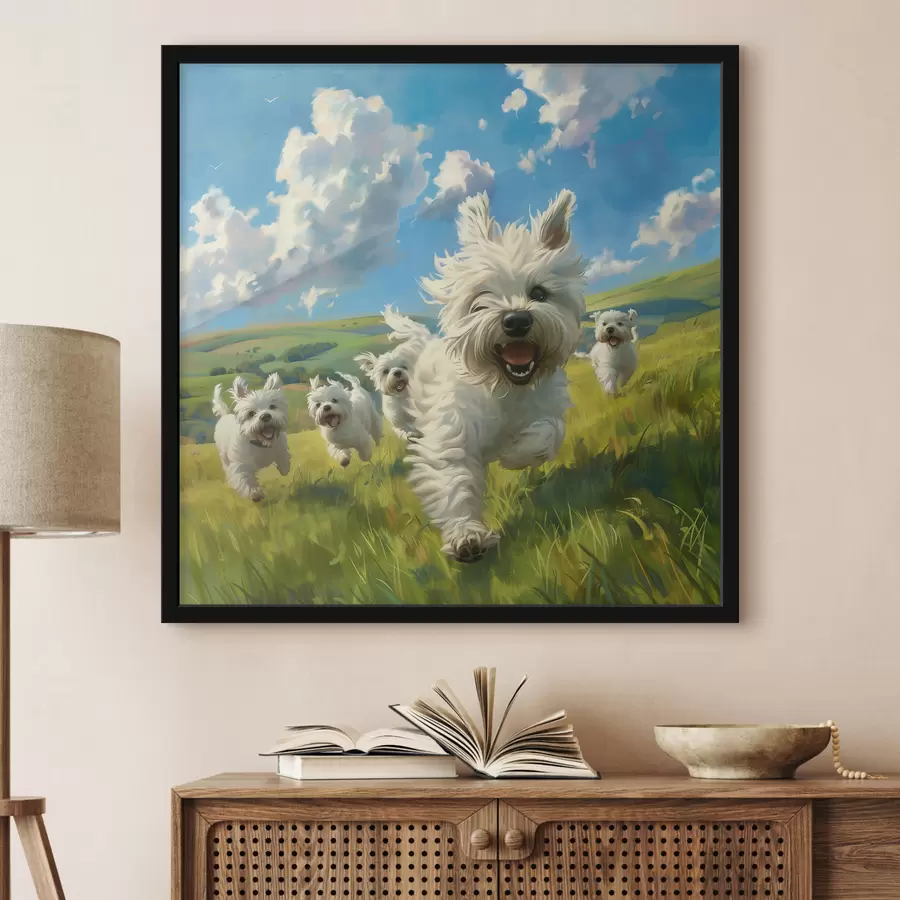 Fotobehang Schattige honden f40357