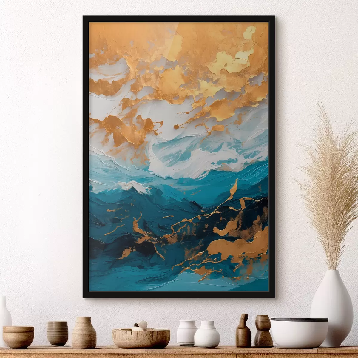 Affiche Peinture à l'huile abstraite f40342