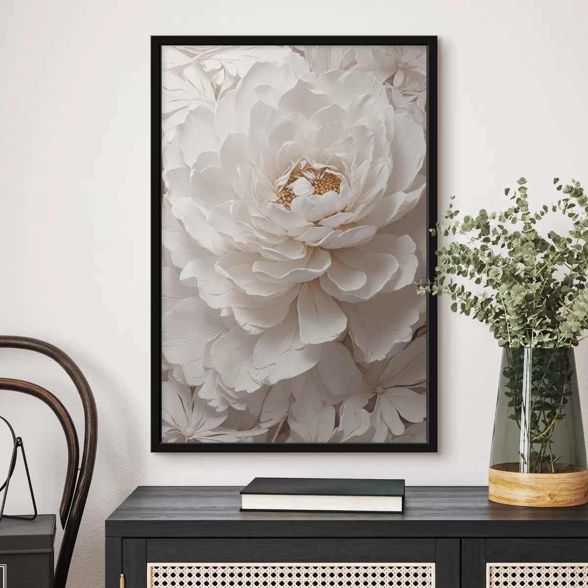 Affiche Gros plan de fleurs blanches f40348