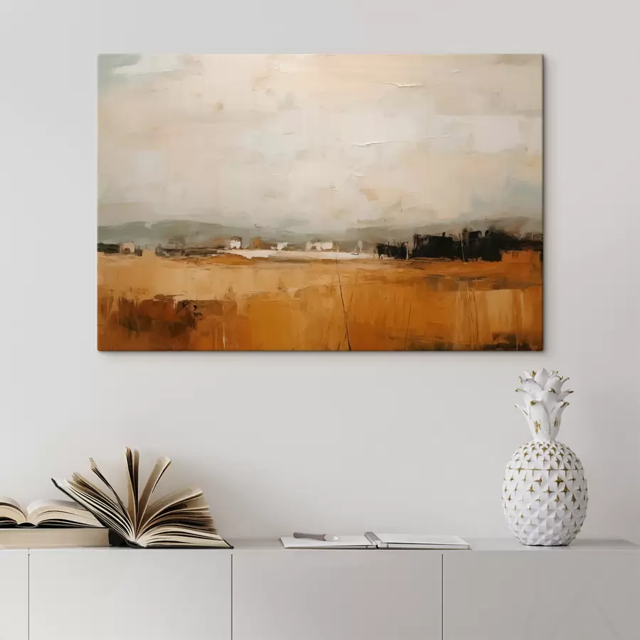  Peintures Peinture abstraite d'un champ, imitation de coups de pinceau s40534