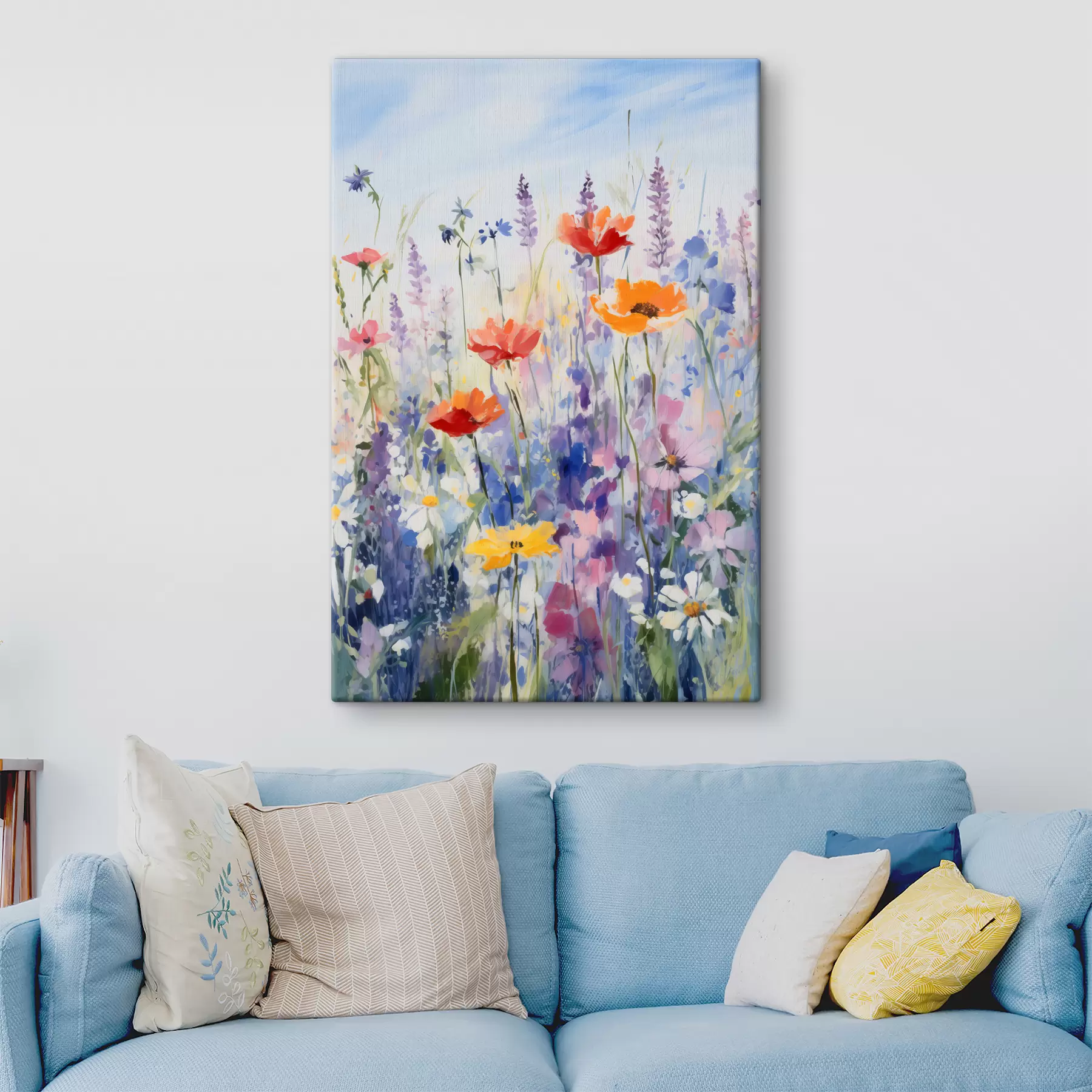 Fotobehang Aquarel wilde bloemen s40503
