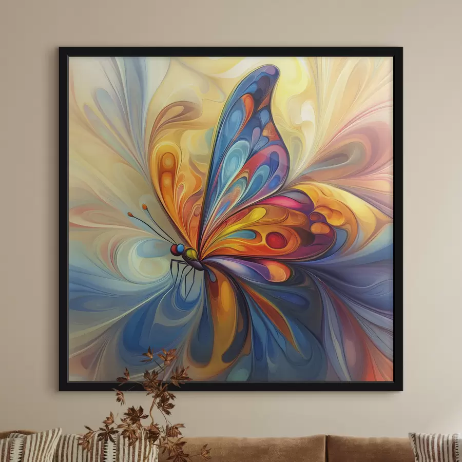 Fotobehang Abstracte vlinder f40451