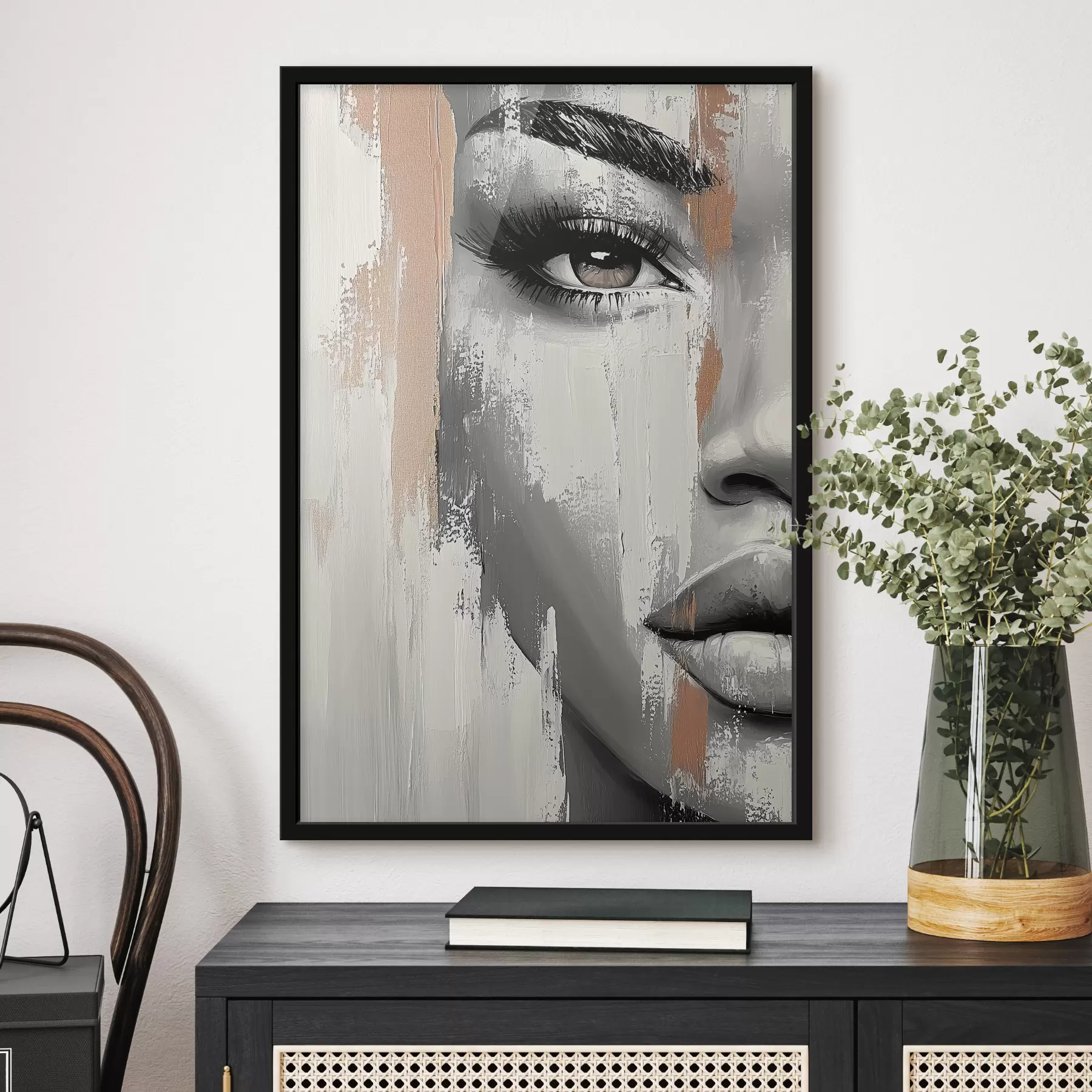 Fotobehang Gezicht van een vrouw f40535