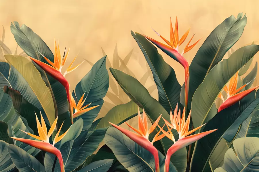 Fotobehang Warme tropische bloei w01484