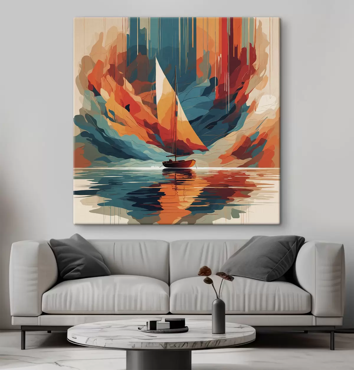  Peintures Bateau sur le lac en graphiques vectoriels s40462