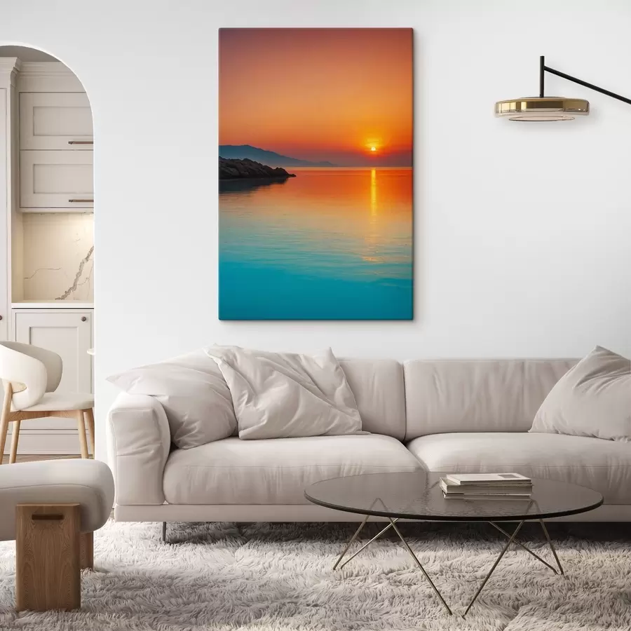  Peintures La mer au coucher du soleil s40464