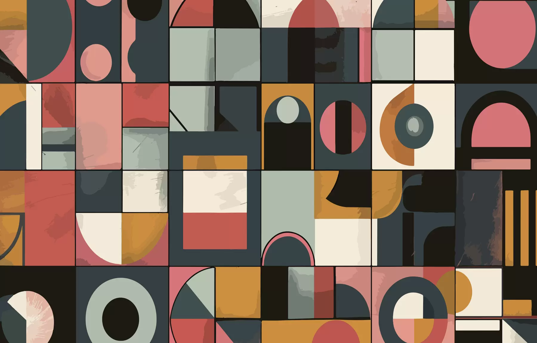 Fotobehang Bahaus stijl w01075