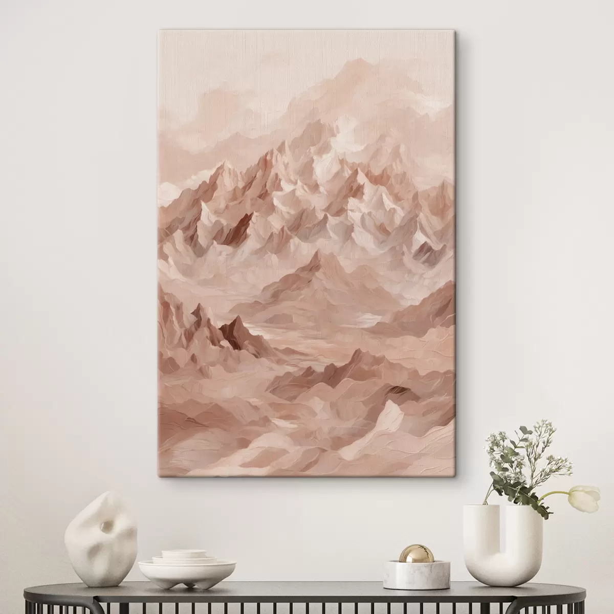 Peintures Montagnes brunes sur fond brun s40622