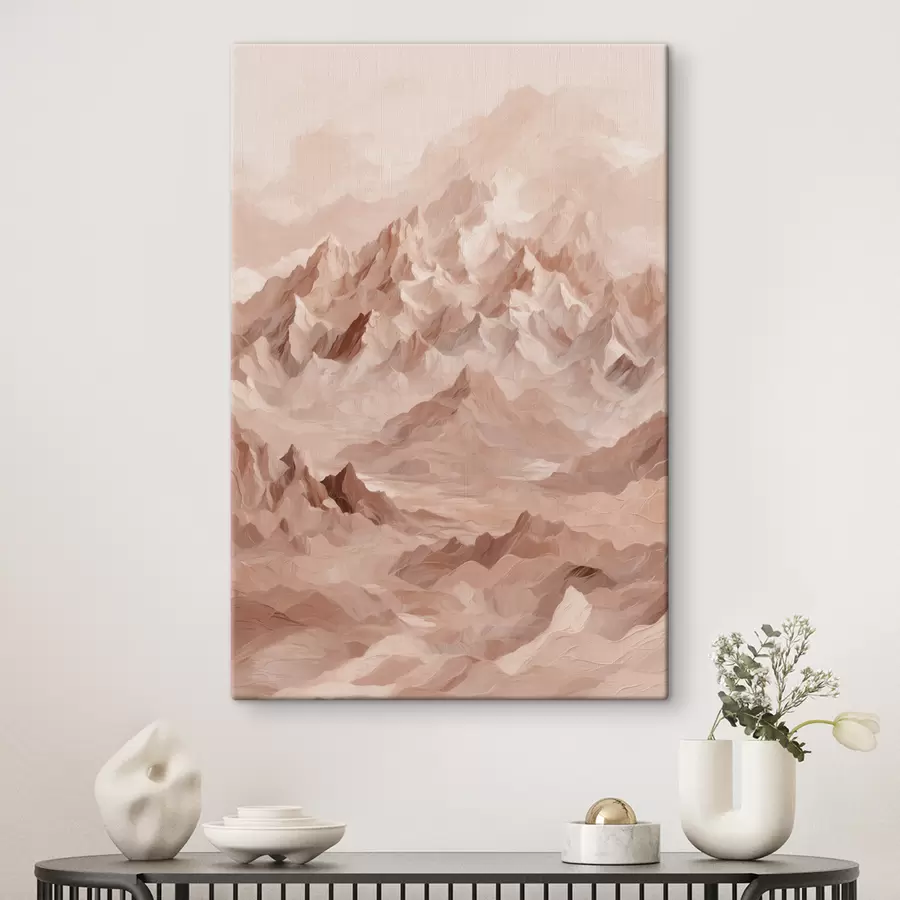  Peintures Montagnes brunes sur fond brun s40622