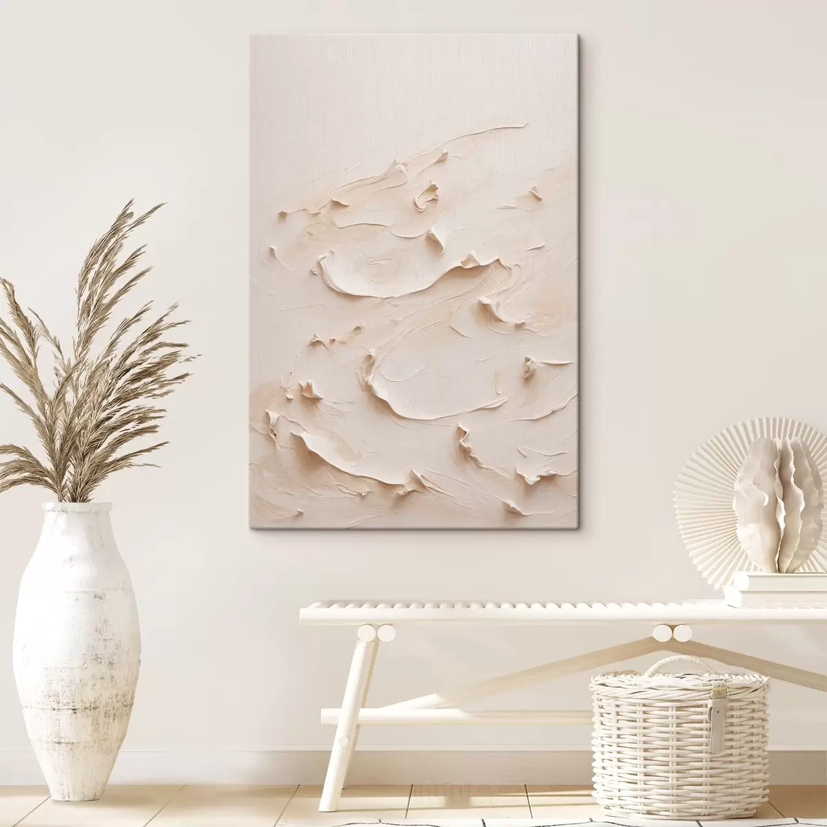  Peintures Peinture abstraite à l'huile blanche s40623