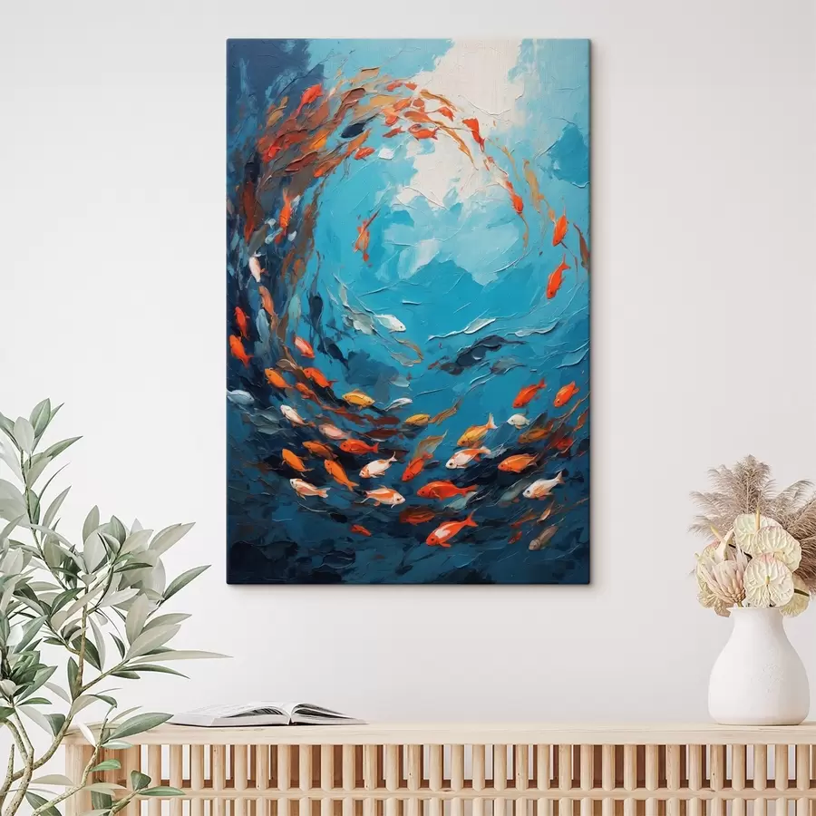  Peintures Poisson dans l'huile s40633