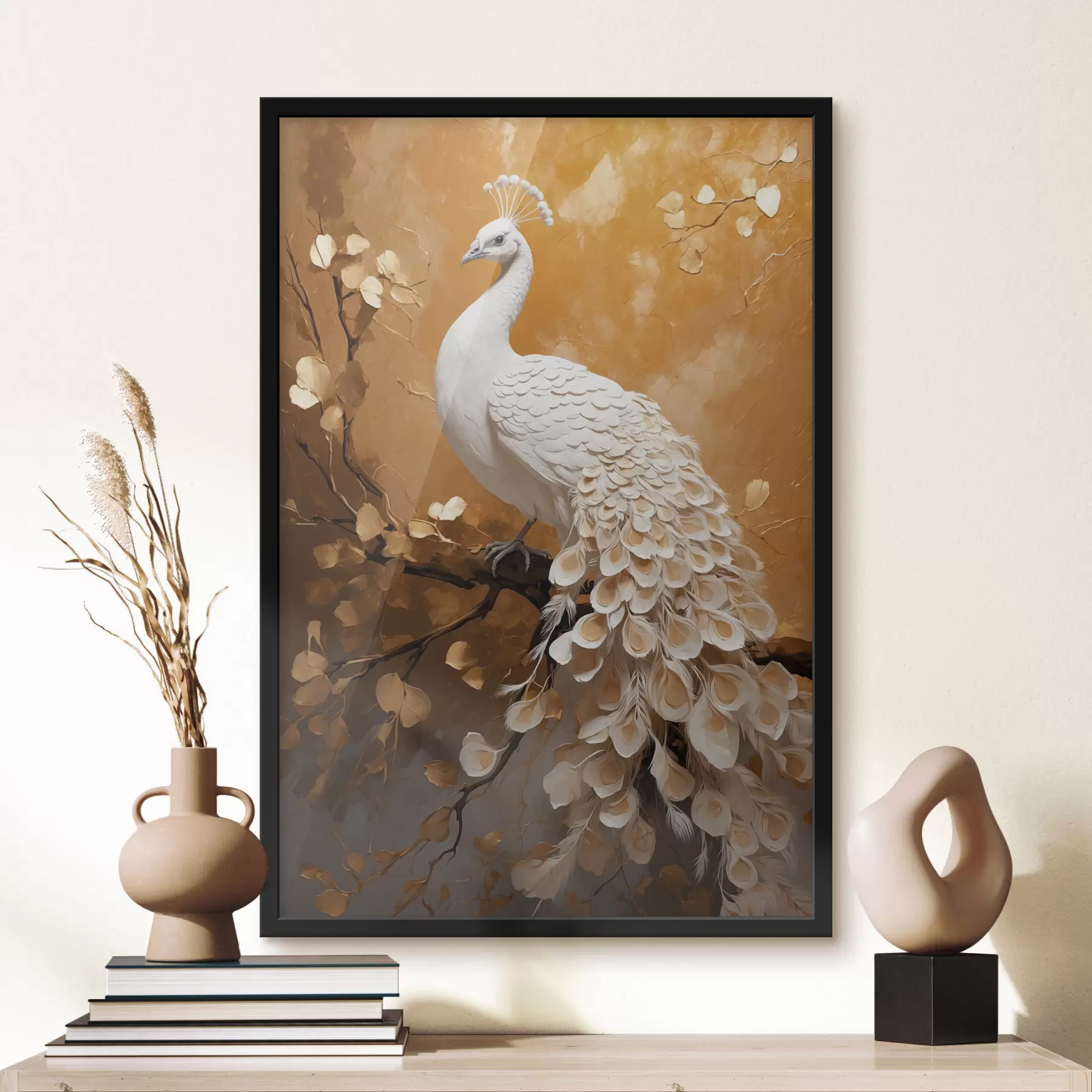 Papier peint photo Paon blanc f40636