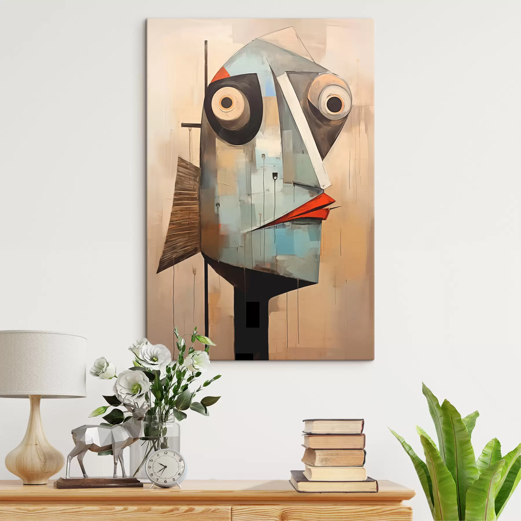 Fotobehang Abstract surrealistisch portret s40797