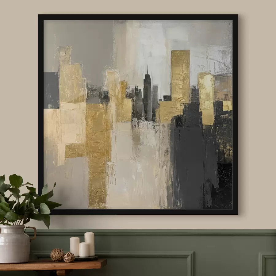 Papier peint photo Image abstraite de la ville f40831