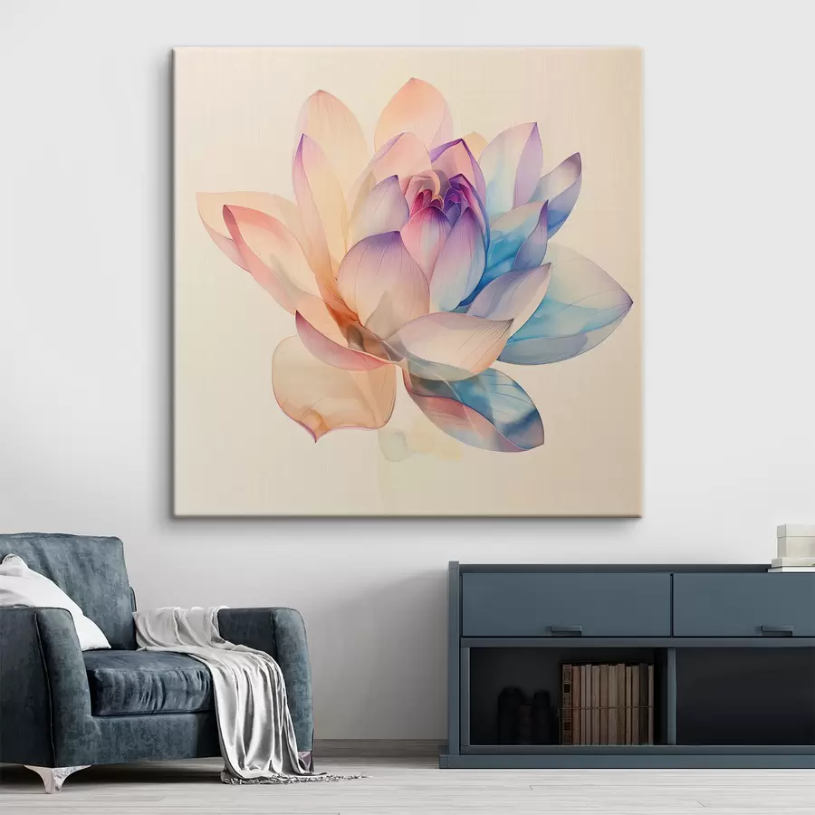  Peintures Grande fleur multicolore s40772