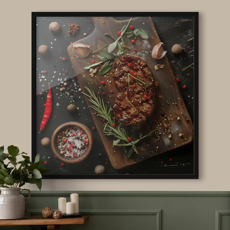 Fotobehang Sappige steak f40762