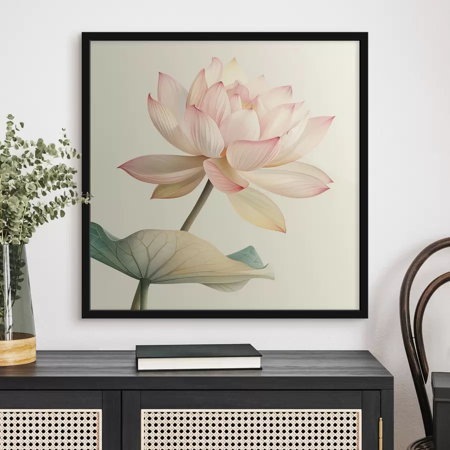 Fotobehang Grote lotusbloem f40771