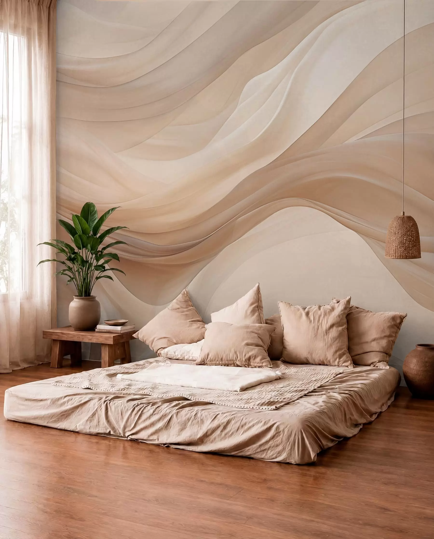 Fotobehang Delicate beige achtergrond w01641