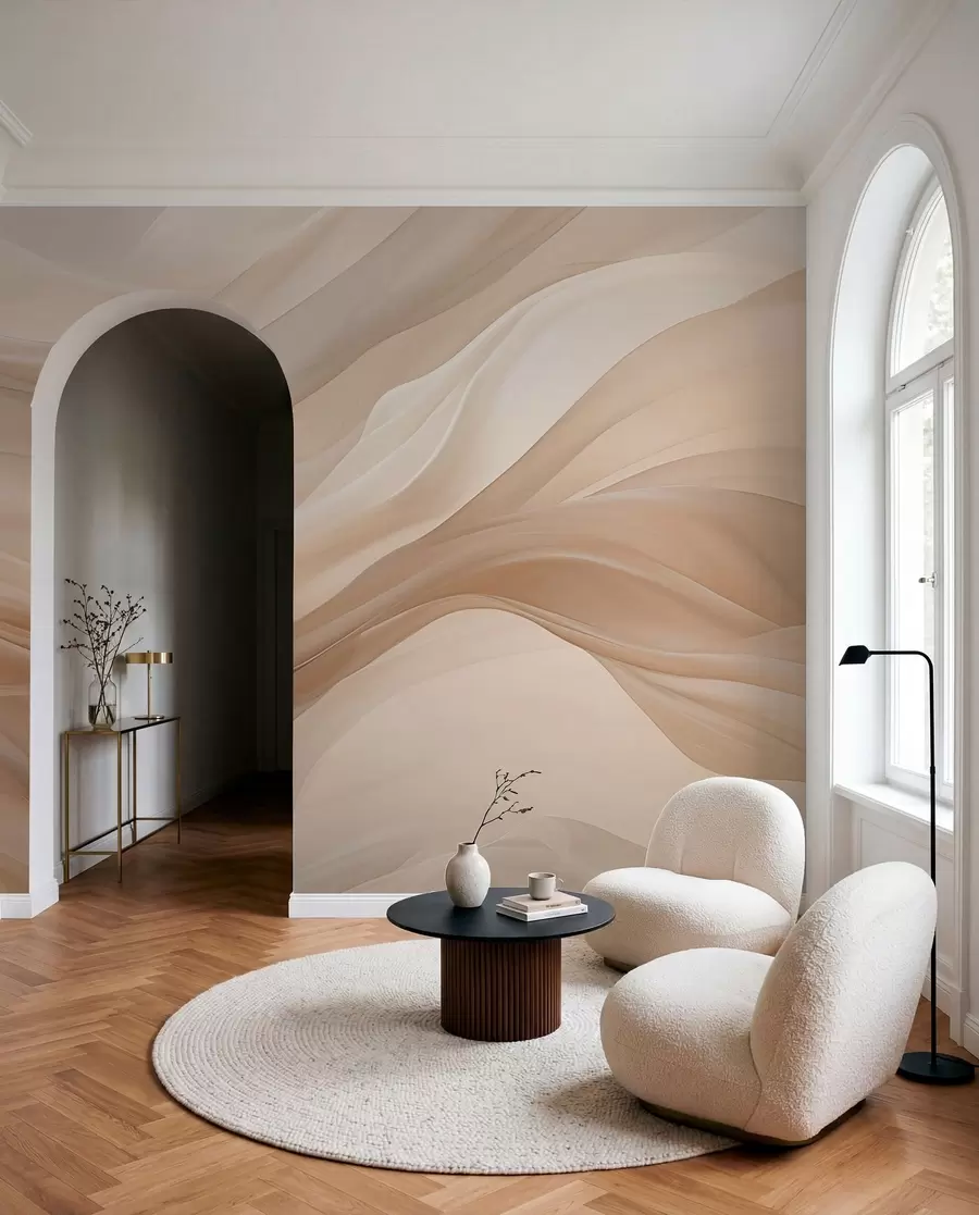 Fotobehang Delicate beige achtergrond w01641