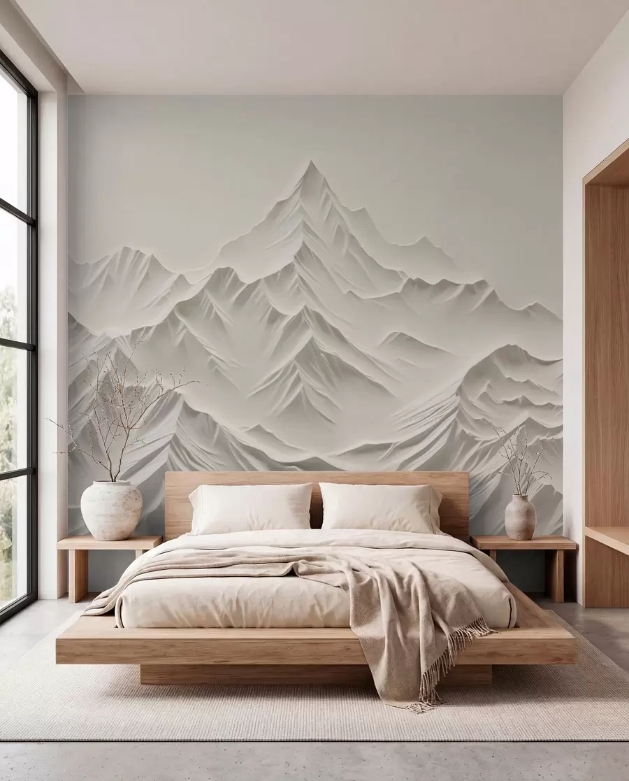 Papier peint photo Montagnes grises w01644