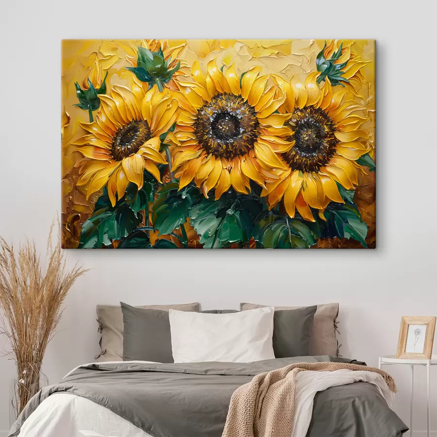  Peintures Tournesols lumineux, peinture à l'huile s40787