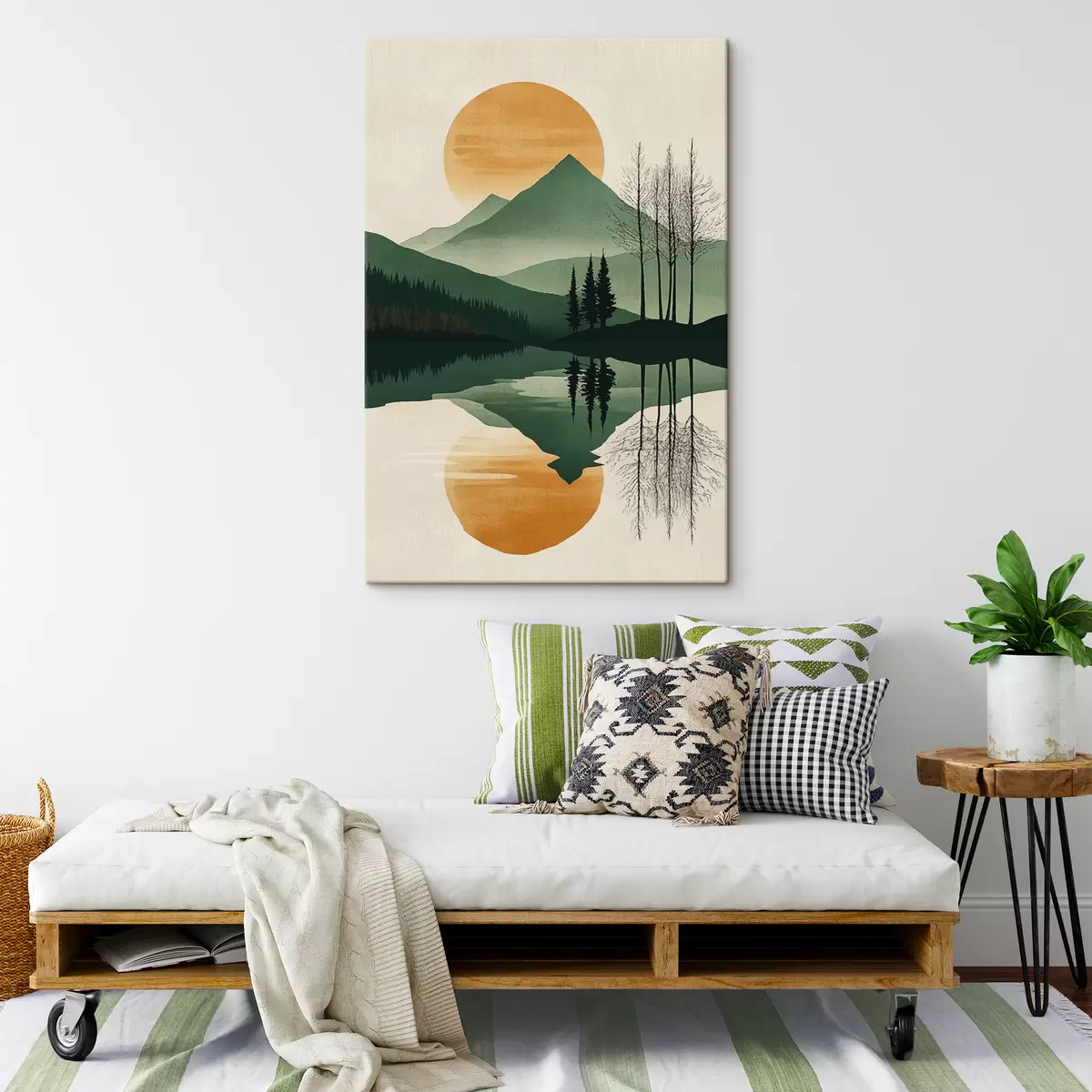  Peintures Montagnes et lever de soleil s40832