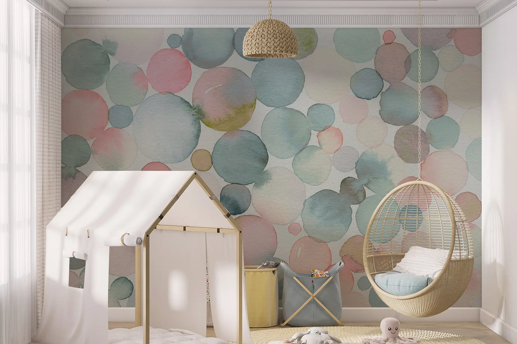 Papier peint photo Bulles d'aquarelle u29990