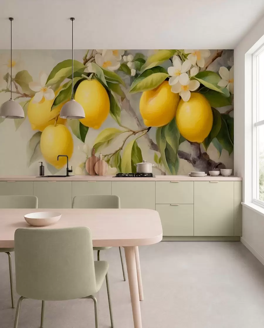 Papier peint photo Citrons w01136