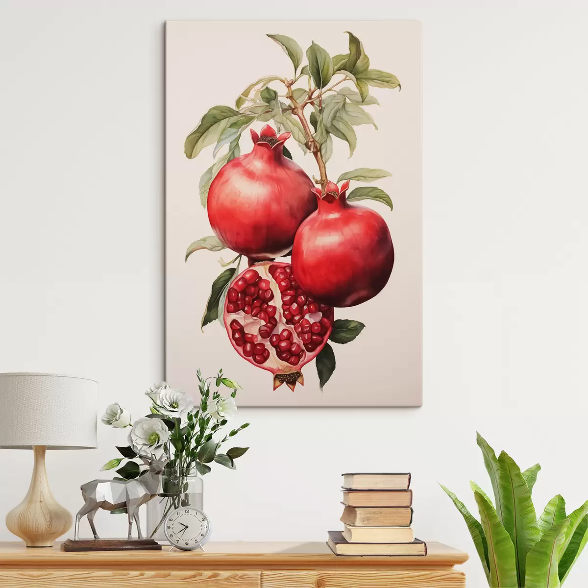  Schilderijen Rijpe granaatappels aan een tak s40884