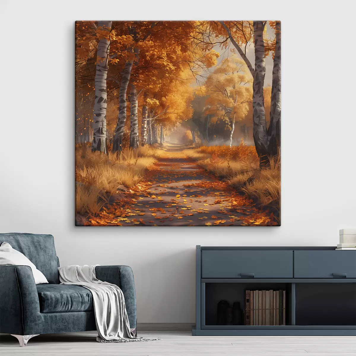  Schilderijen Steegje in herfstpark s40902