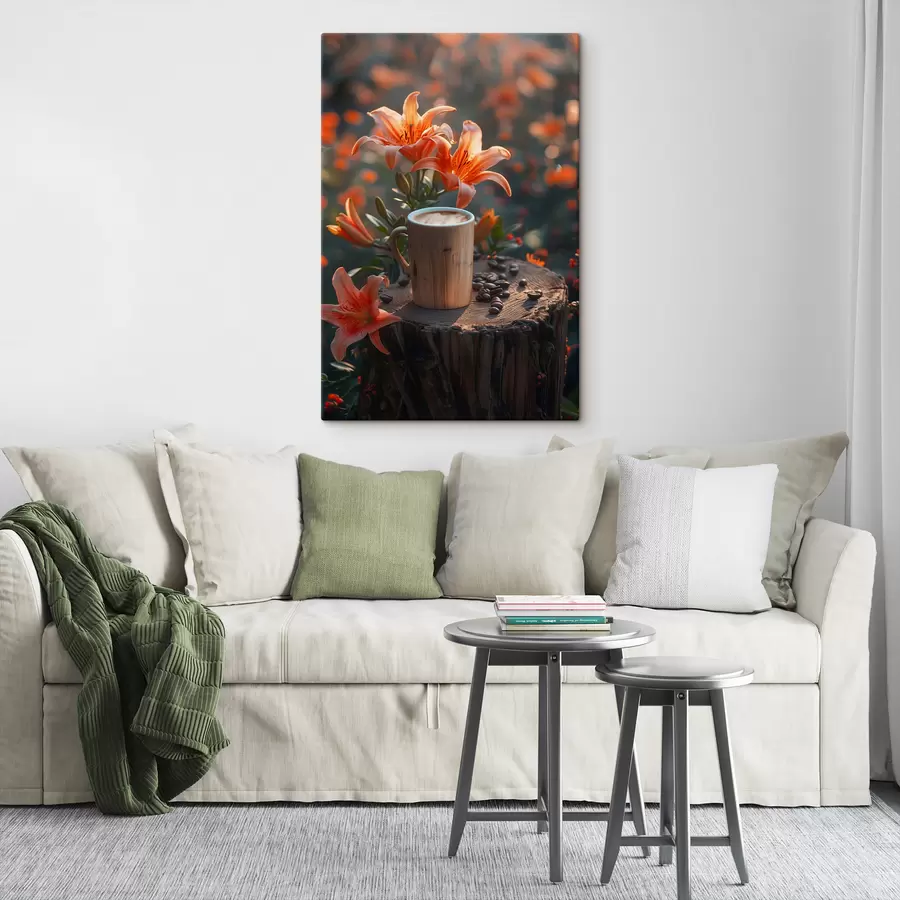  Peintures Cappuccino et lys s40907