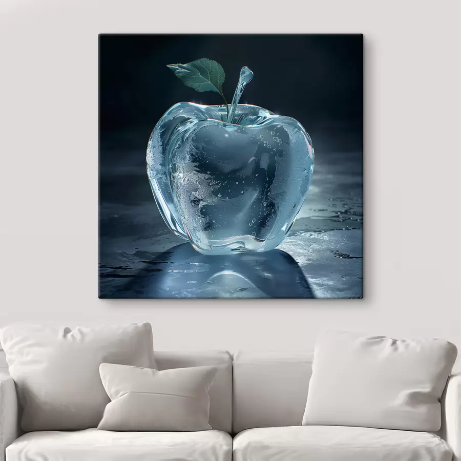 Schilderijen Glazen appel op donkere achtergrond s40912
