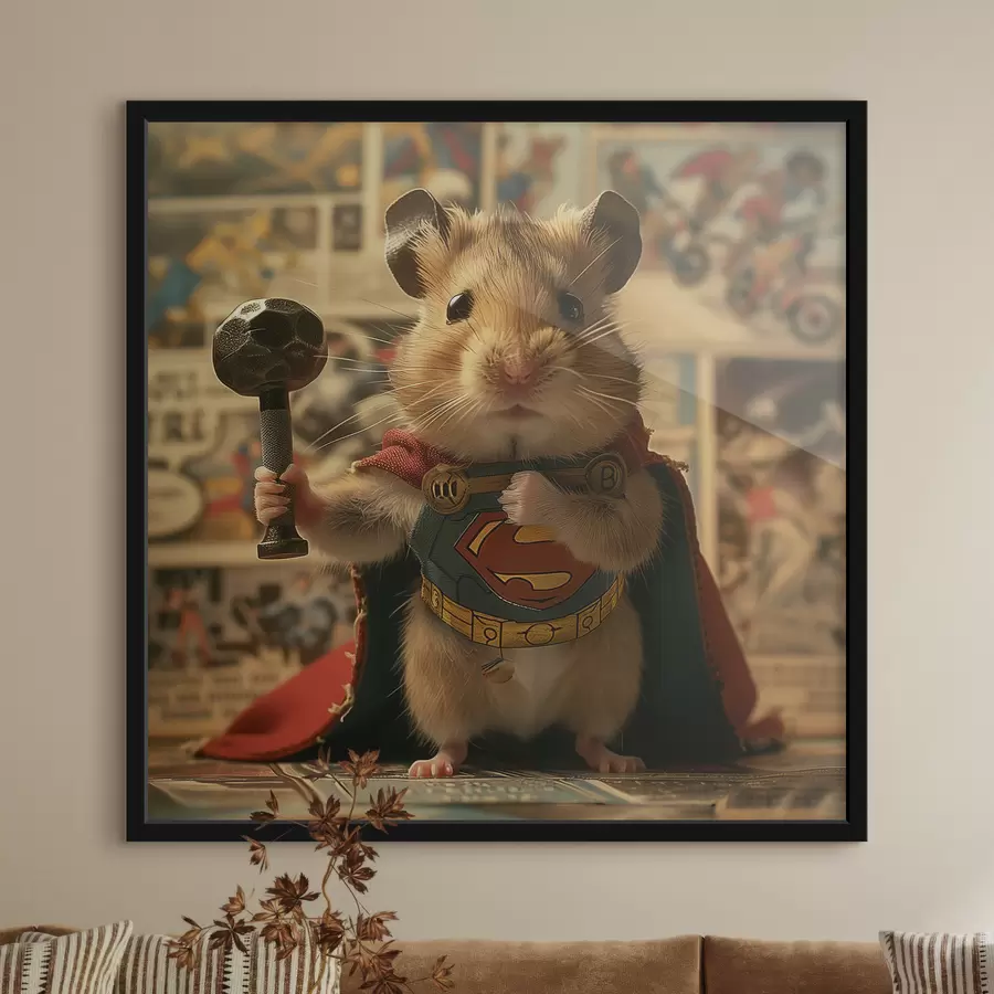 Fotobehang Sterke hamster f40931