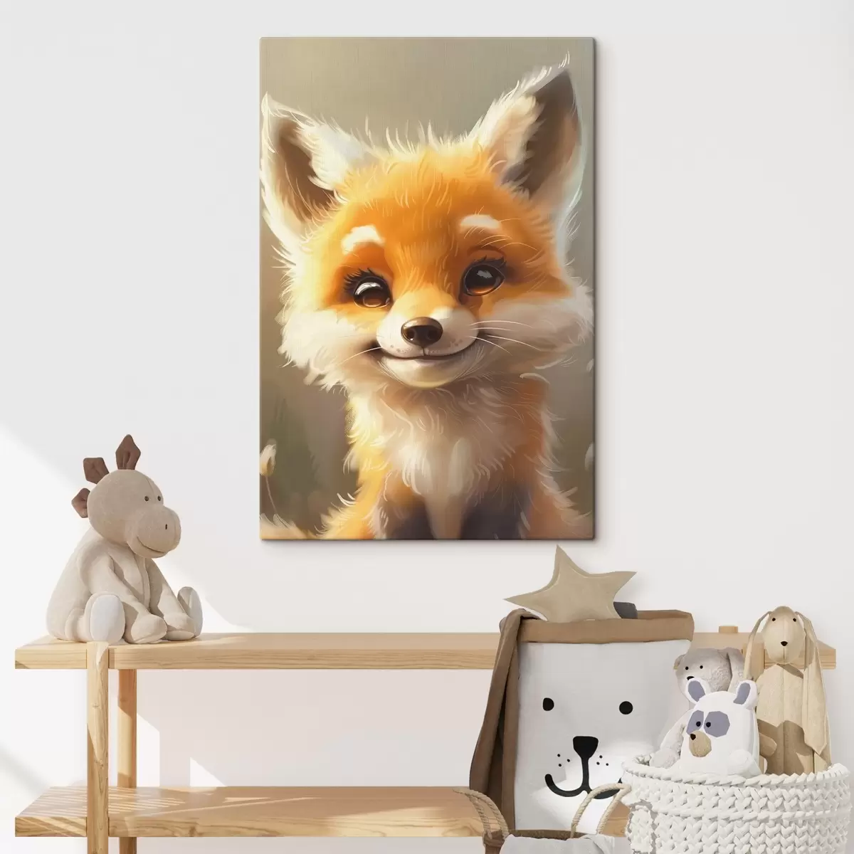  Peintures Adorable renard à l'expression enjouée s38754