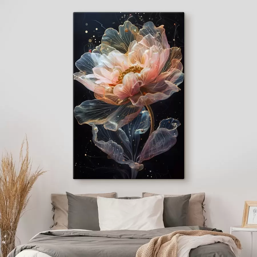  Peintures Une fleur cosmique aux éclats s40966