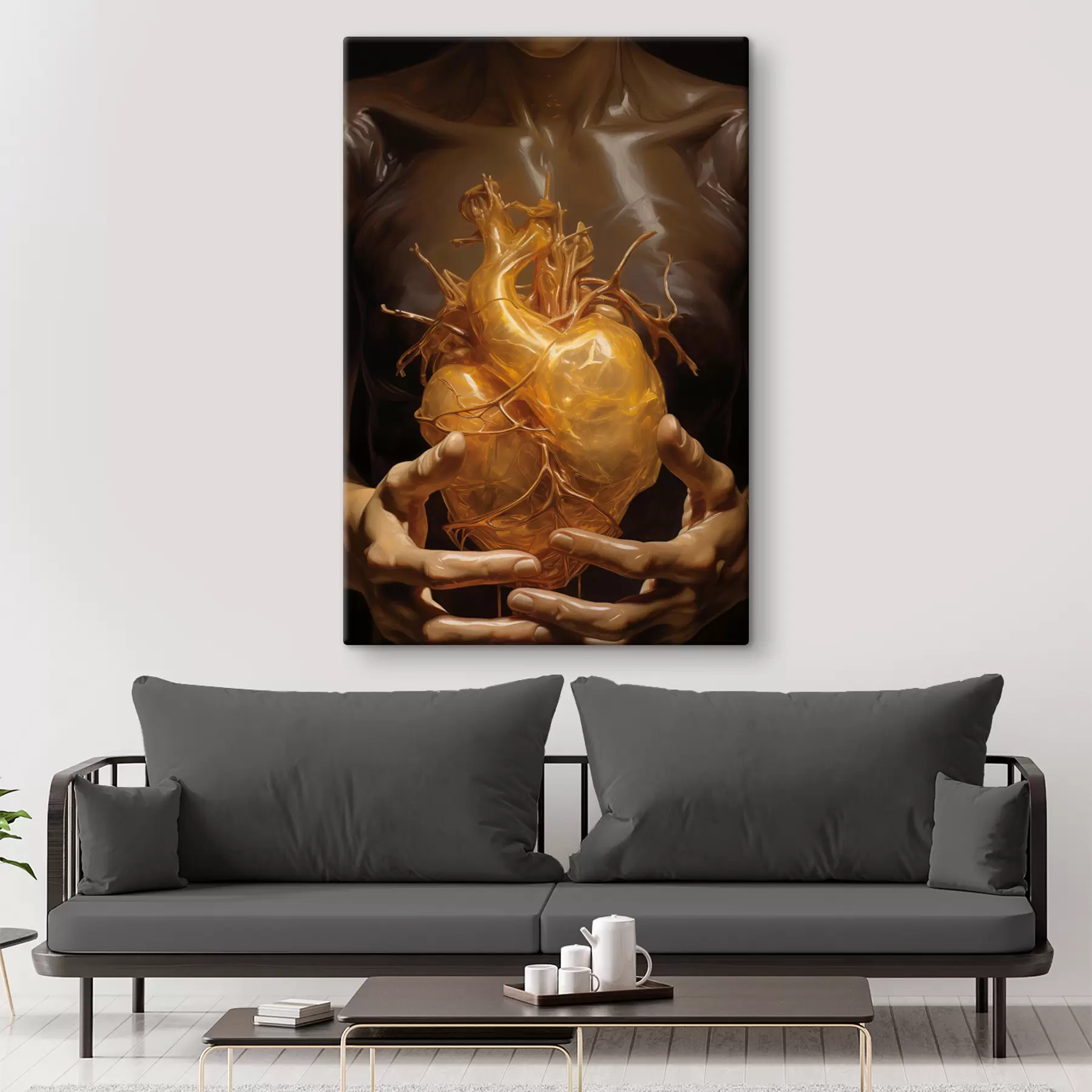 Papier peint photo cœur brillant s41144