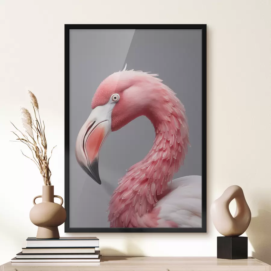 Papier peint photo flamant rose de luxe f41151
