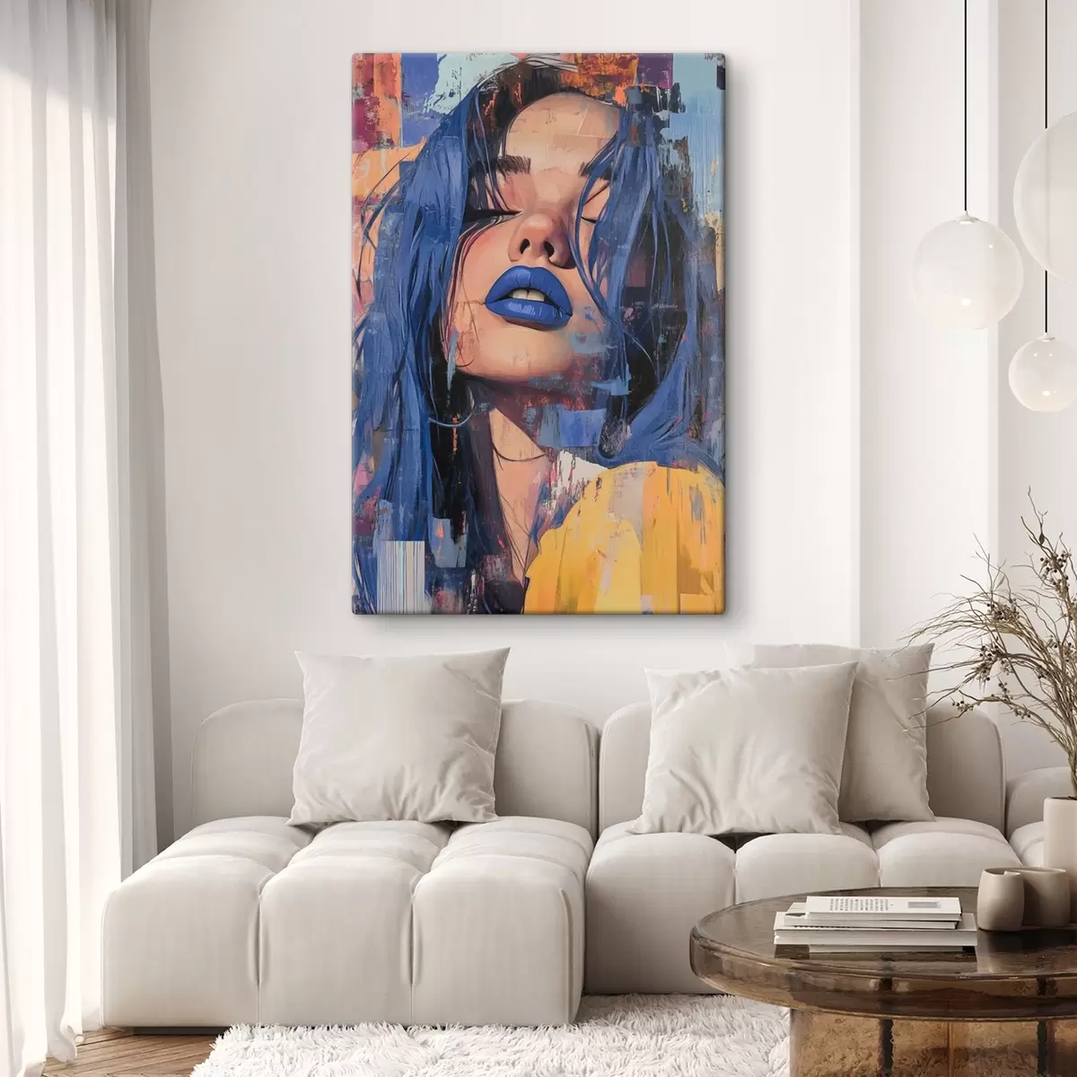  Schilderijen Meisje met blauwe lippen s41157