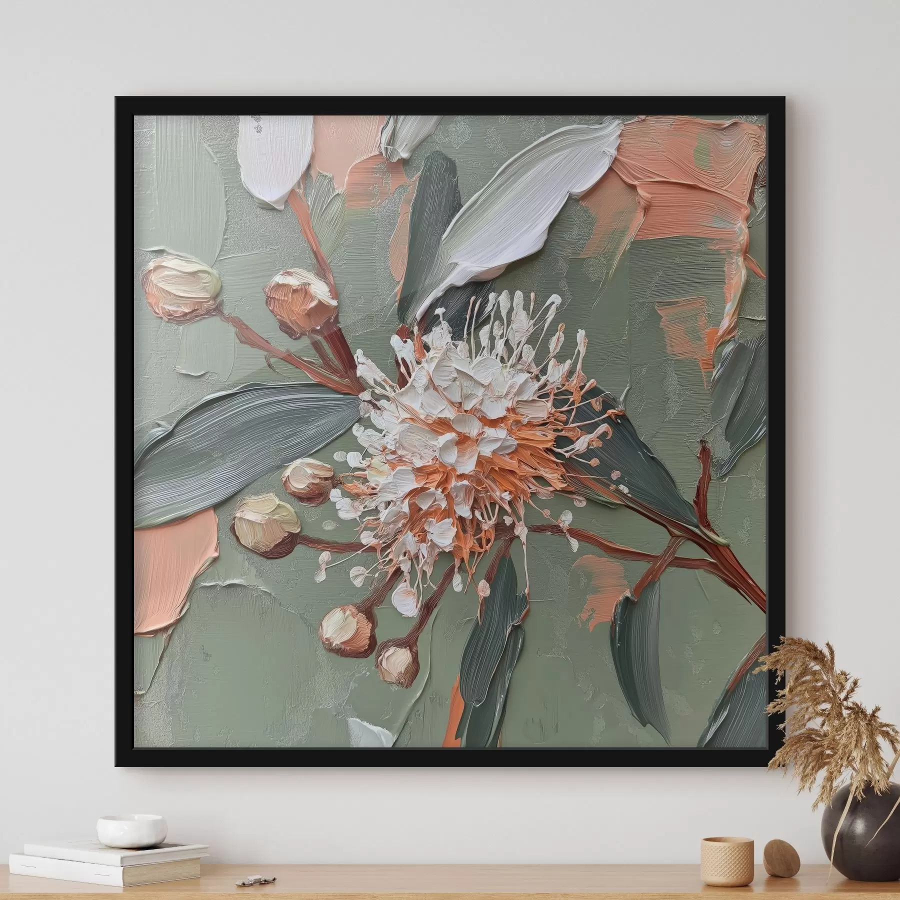 Fotobehang Tak met bloemen f41155