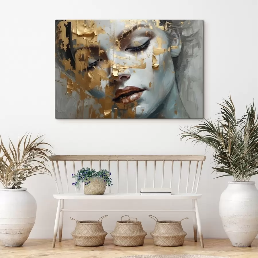  Schilderijen Gezicht van een meisje s41063