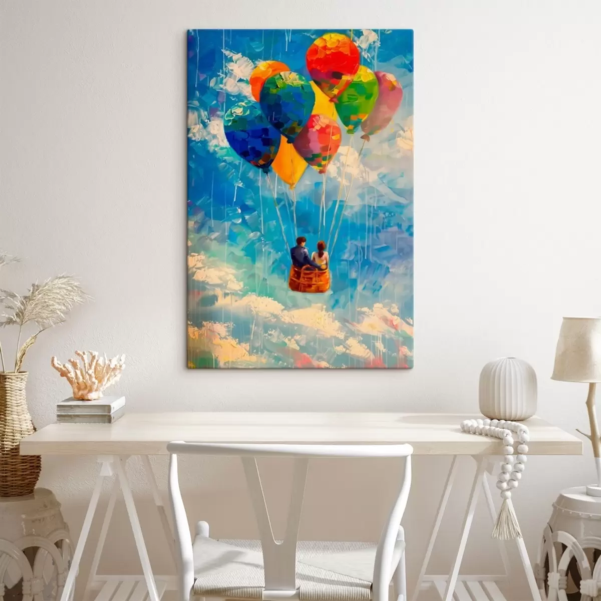  Peintures Couple sur un ballon s41074
